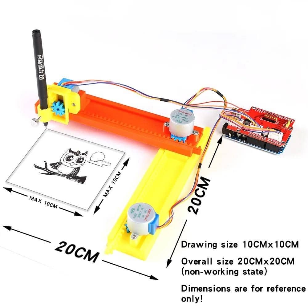 Купити Arduino Mini CNC Plotter Machine Open Source Drawbot Pen