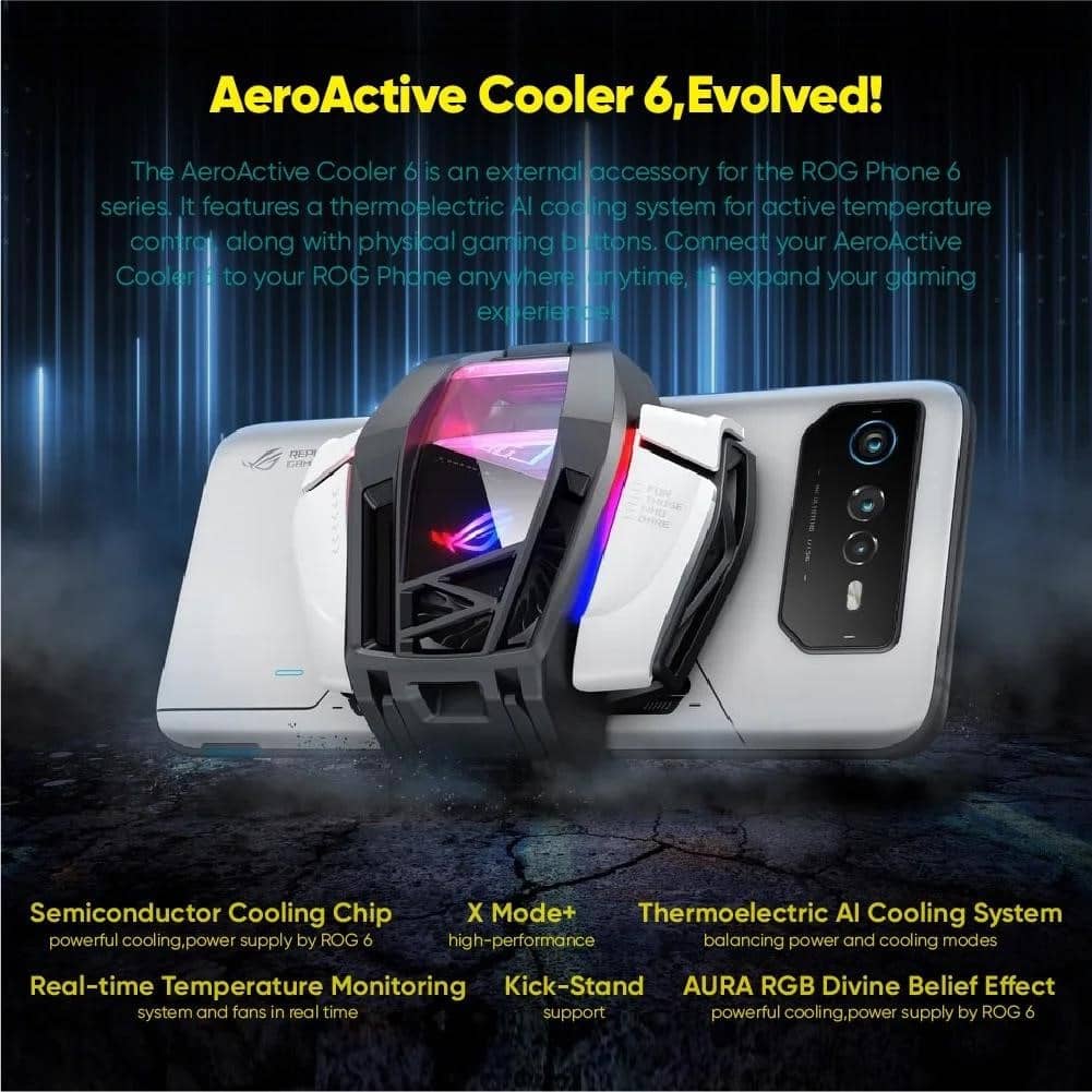 Купити Asus ROG AeroActive Cooler for ROG Phone 7 serie 6/6D/ 5