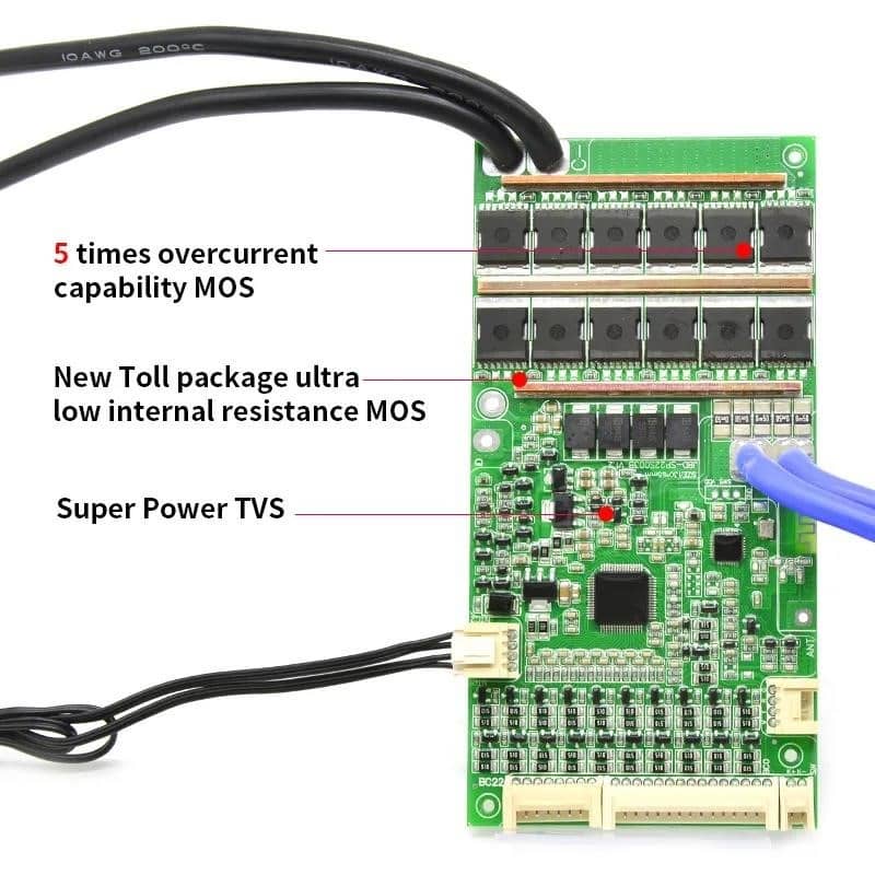 Купити JBD Smart LiFePO4 BMS 6S 8S 12S 13S 14S 16S 20S 21S з